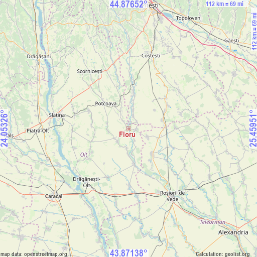 Floru on map