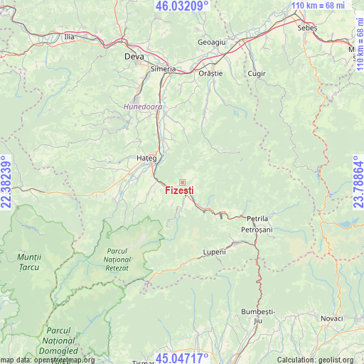 Fizești on map