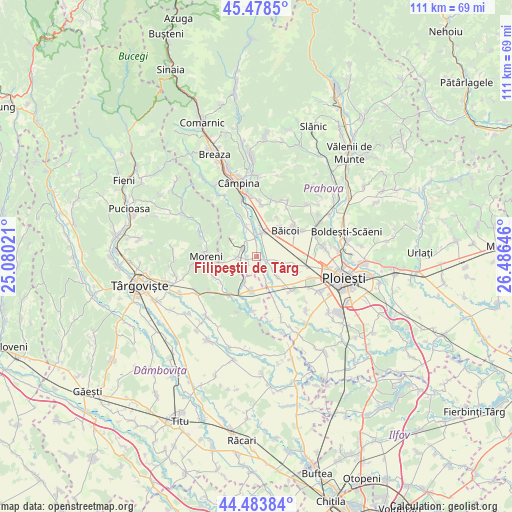 Filipeştii de Târg on map