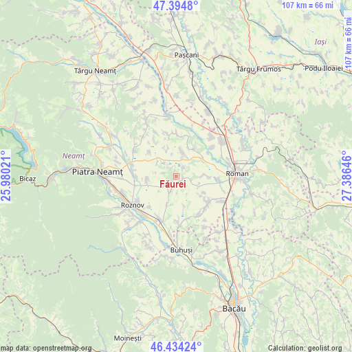 Făurei on map