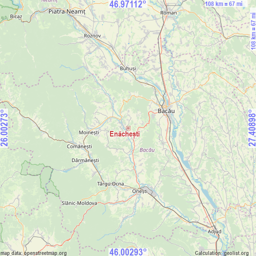 Enăchești on map