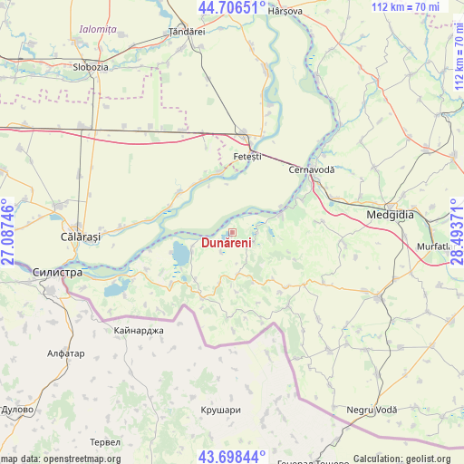 Dunăreni on map