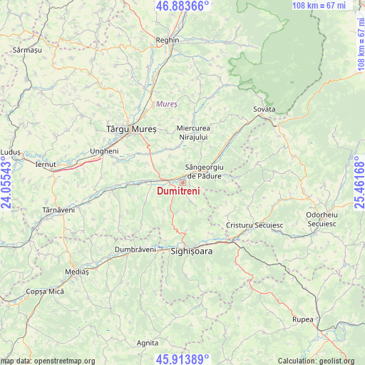 Dumitreni on map