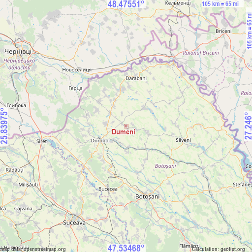 Dumeni on map