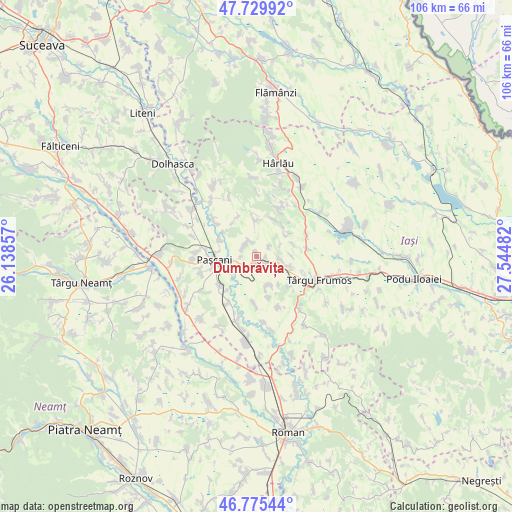 Dumbrăvița on map