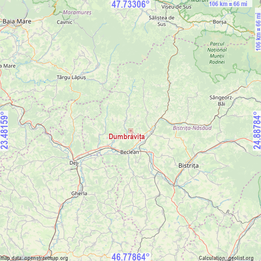 Dumbrăvița on map