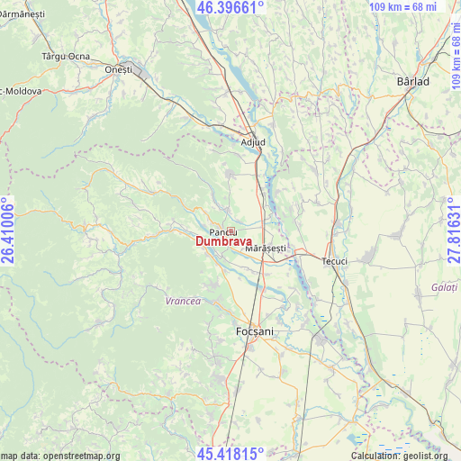 Dumbrava on map