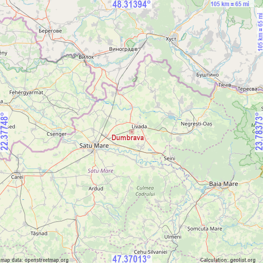 Dumbrava on map