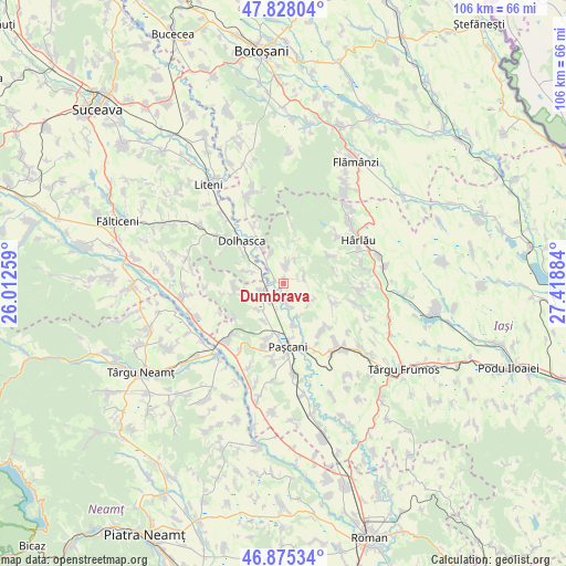 Dumbrava on map