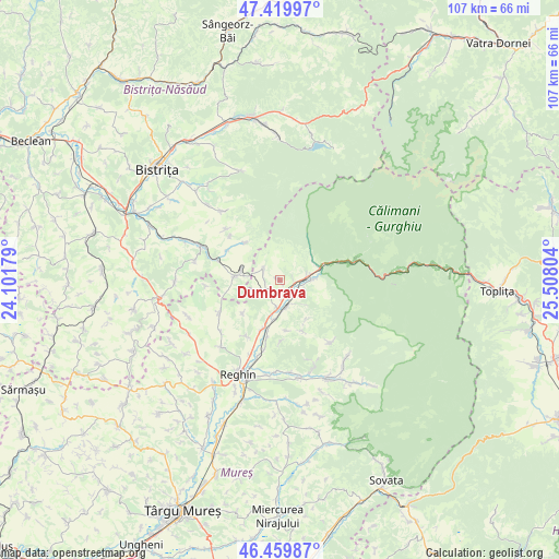 Dumbrava on map