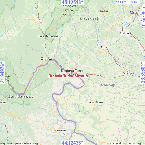 Drobeta-Turnu Severin on map