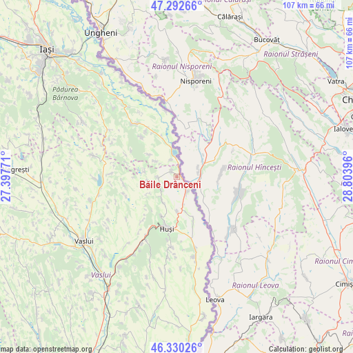 Băile Drânceni on map
