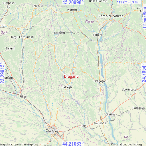 Drăganu on map