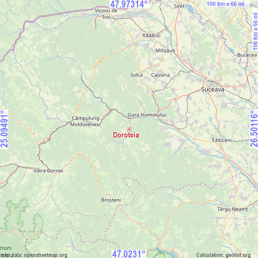 Doroteia on map