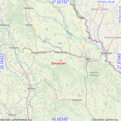 Doroșcani on map