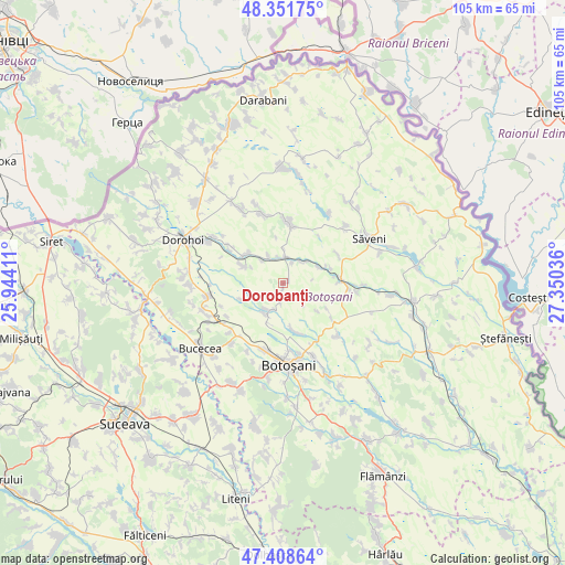 Dorobanți on map