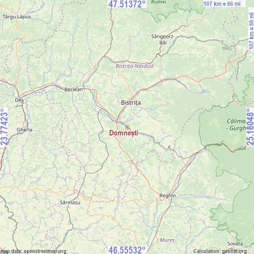 Domnești on map