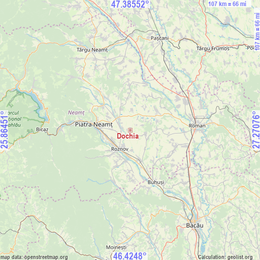 Dochia on map