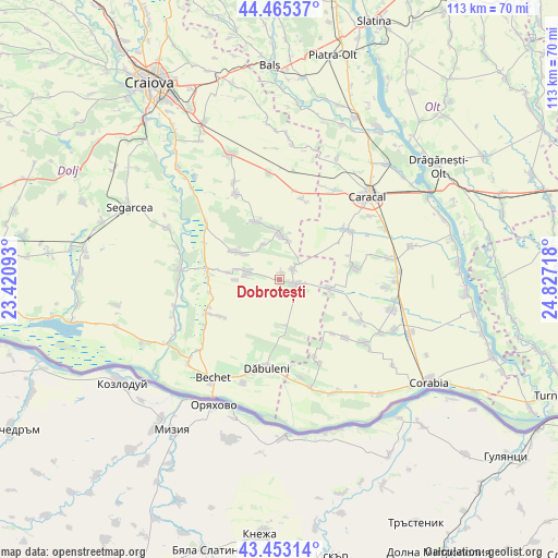 Dobrotești on map