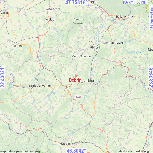 Dobrin on map