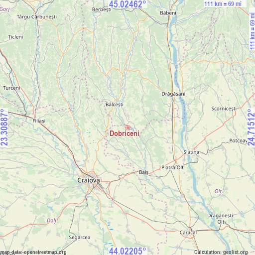 Dobriceni on map