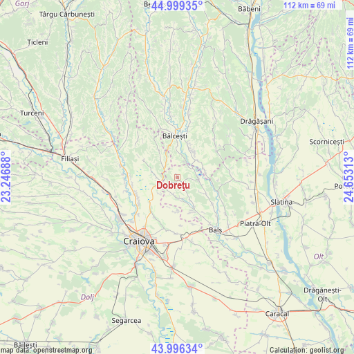 Dobreţu on map