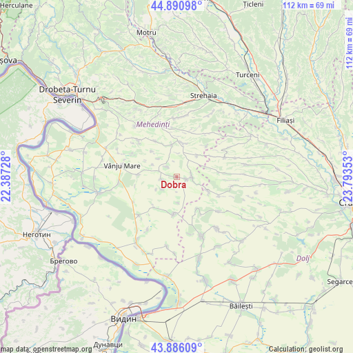 Dobra on map