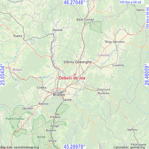 Dobolii de Jos on map