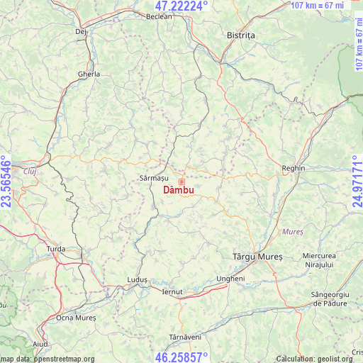 Dâmbu on map