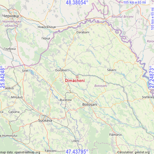 Dimăcheni on map