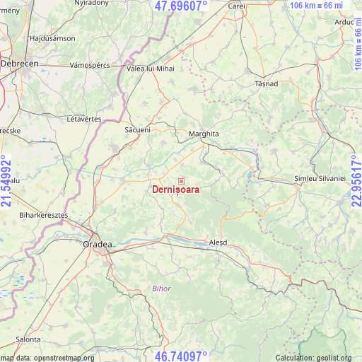 Dernișoara on map