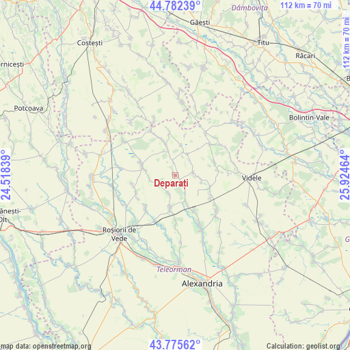 Deparați on map