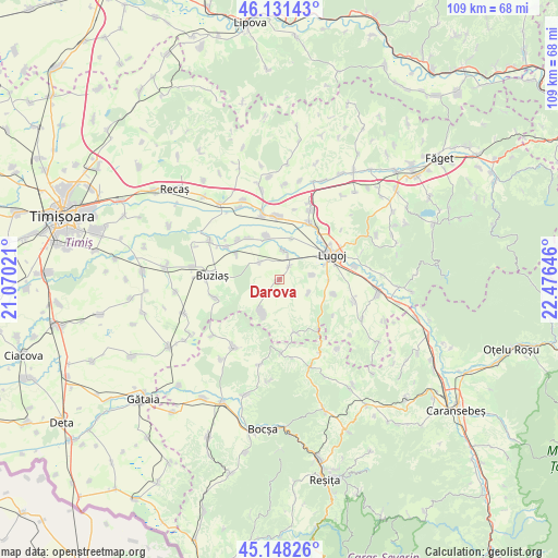 Darova on map