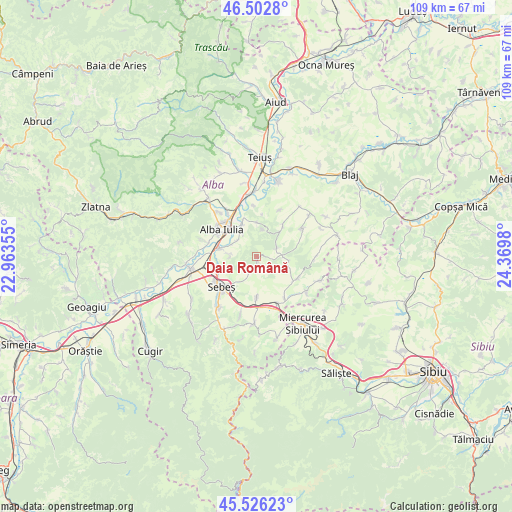 Daia Română on map