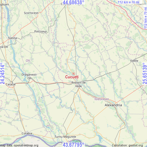 Cucueți on map