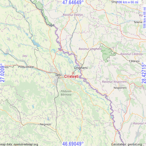 Cristești on map