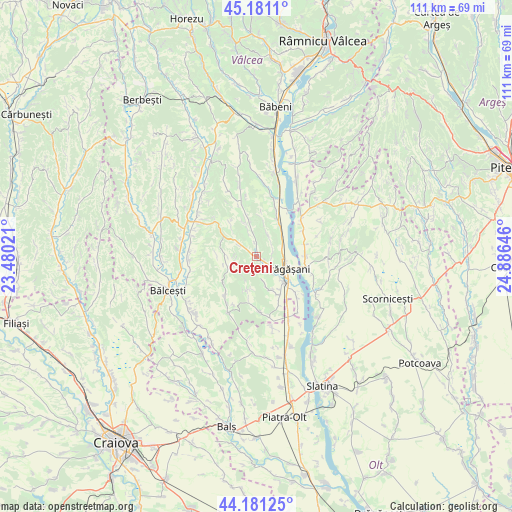 Creţeni on map