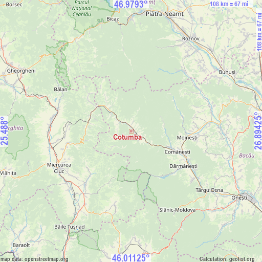 Cotumba on map