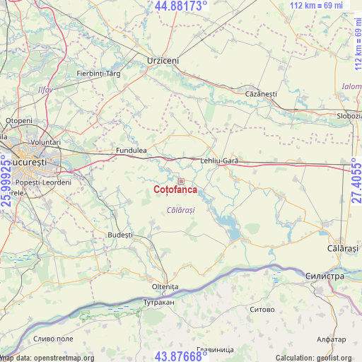 Coțofanca on map