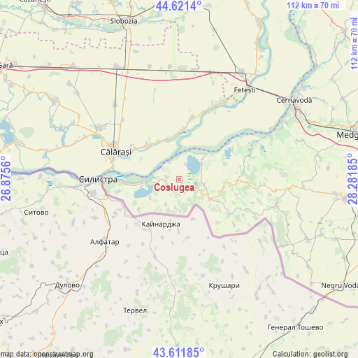 Coslugea on map