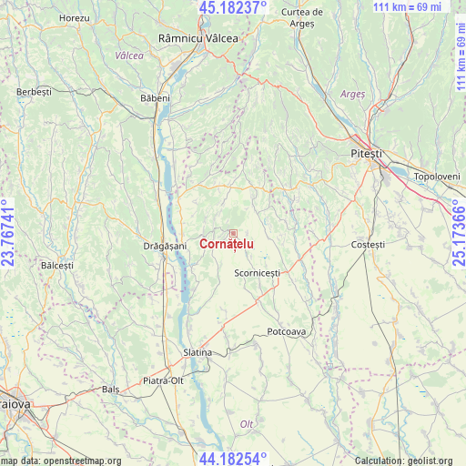 Cornățelu on map