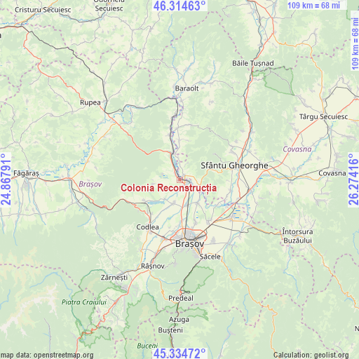 Colonia Reconstrucția on map