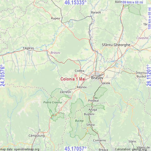 Colonia 1 Mai on map