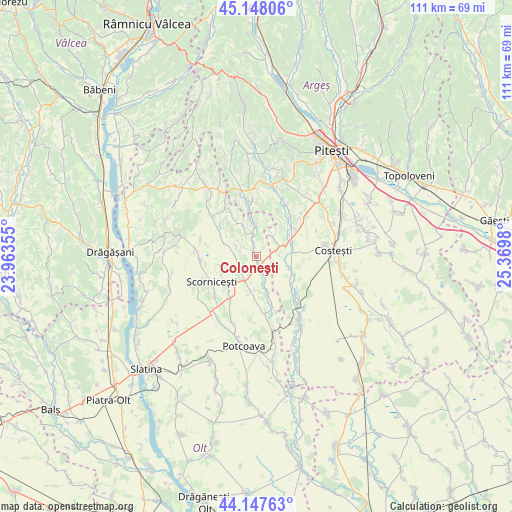 Coloneşti on map