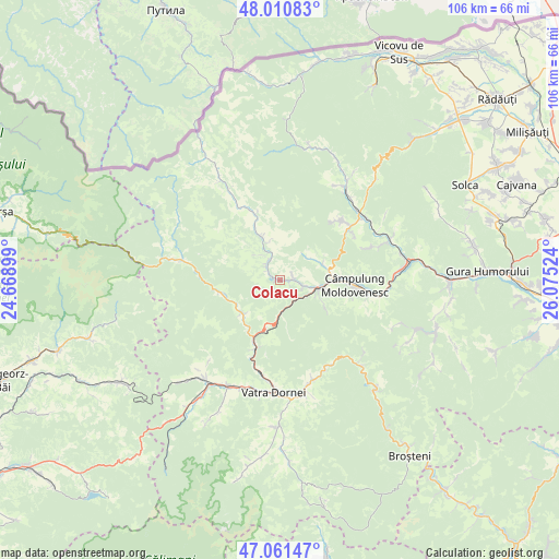 Colacu on map
