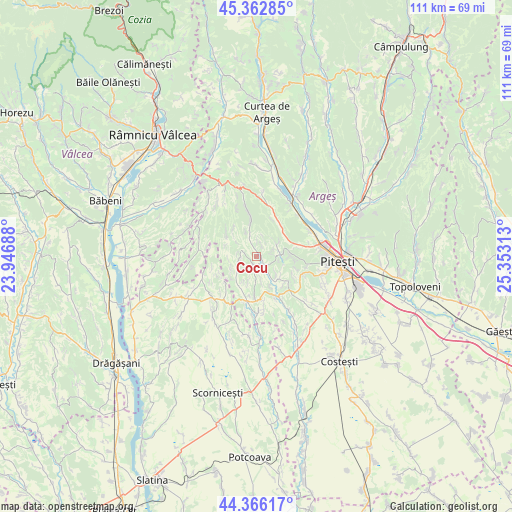 Cocu on map