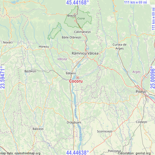 Cocoru on map