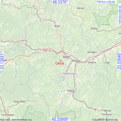 Cârjiţi on map