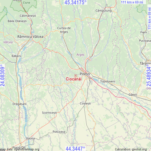 Ciocănăi on map