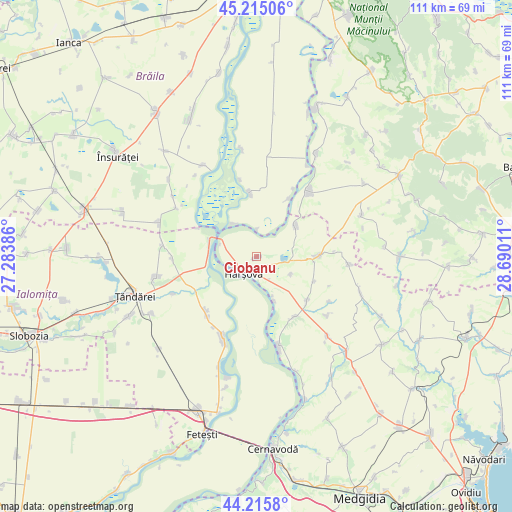 Ciobanu on map